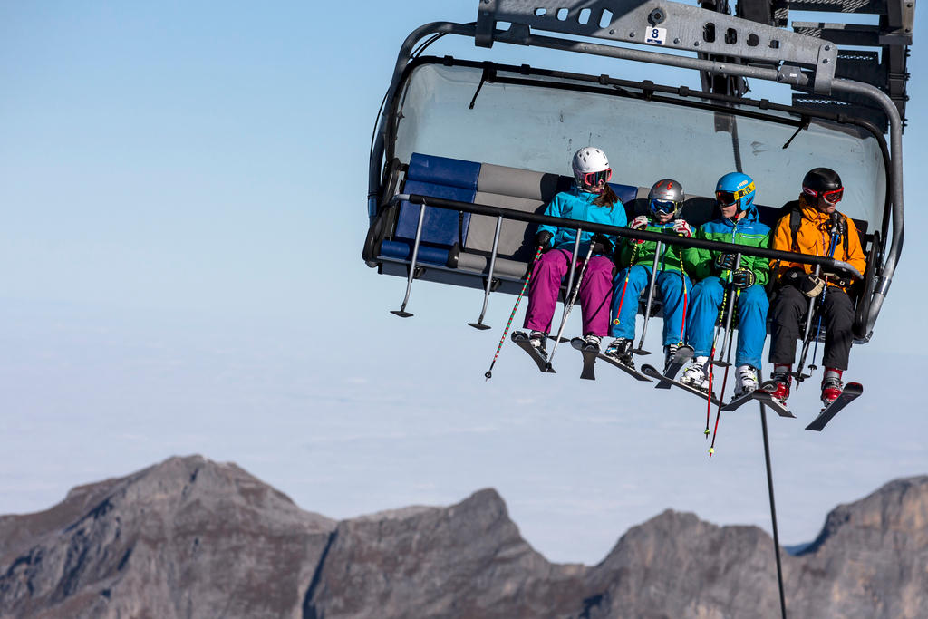 Chairlift on Titlis glacier