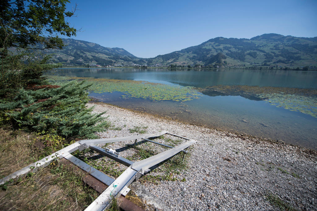 shore of Lake Lauerz in central Switzerland