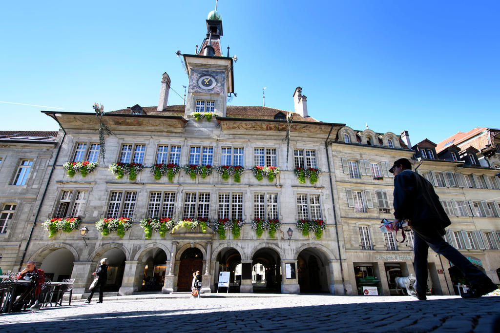 The Hotel de Ville, the headquarters of the Lausanne communal authorities