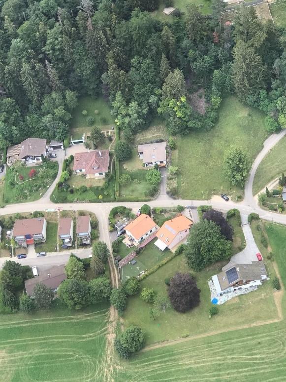 Aerial view of the neighbourhood