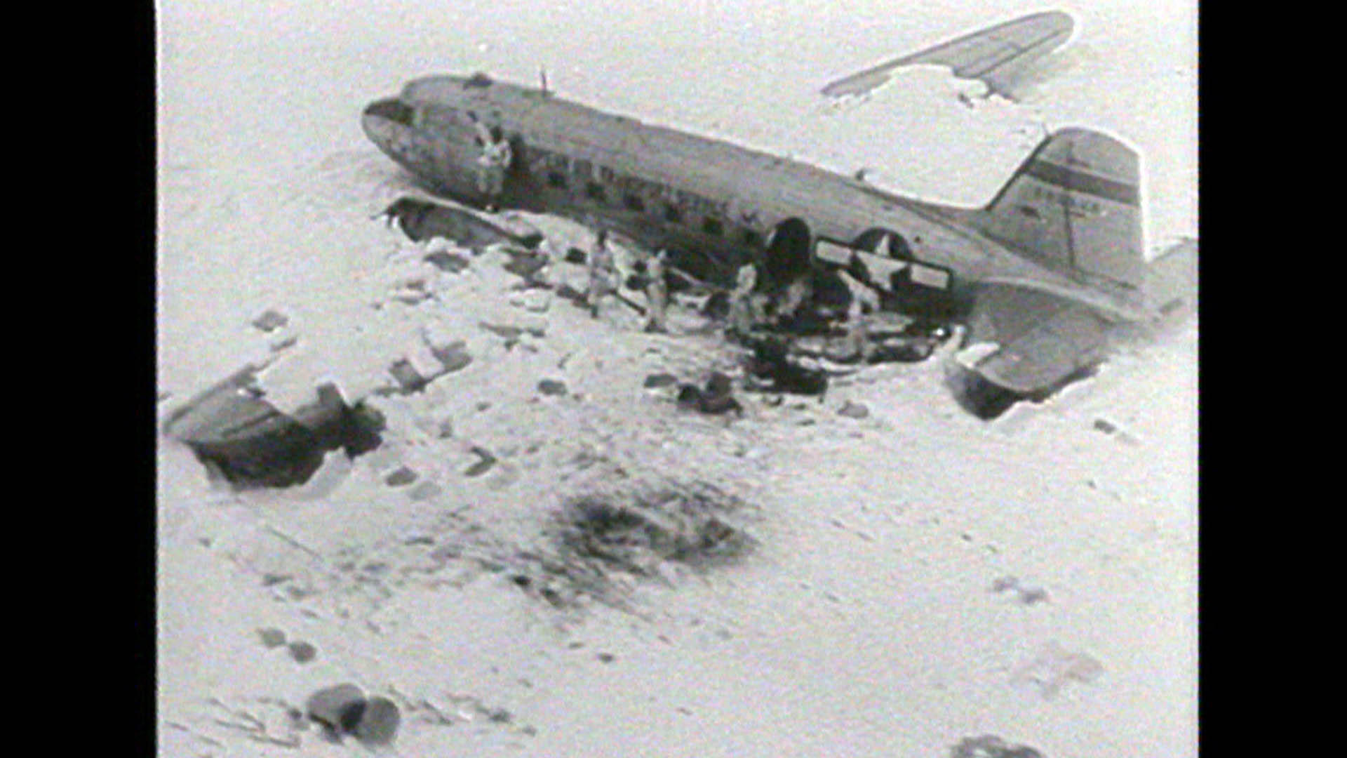 Historisches Foto der Dakota auf dem Gauligletscher