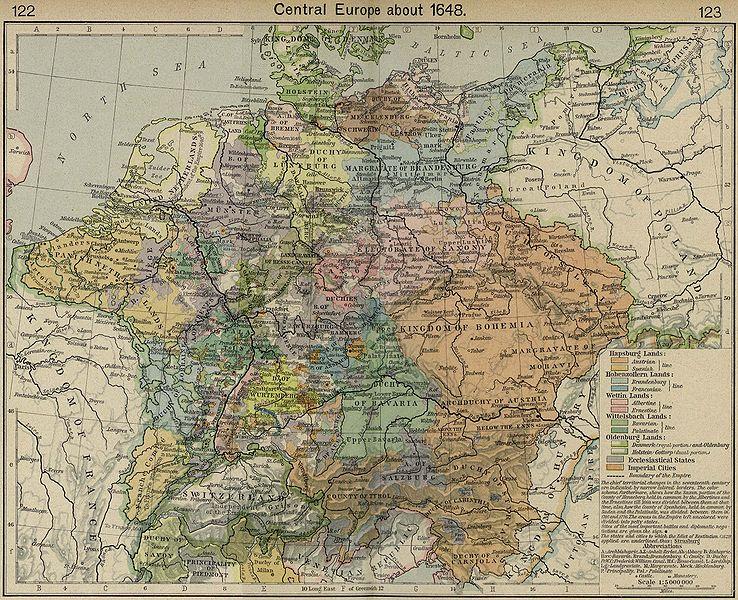 A 17th map of the Holy Roman Empire