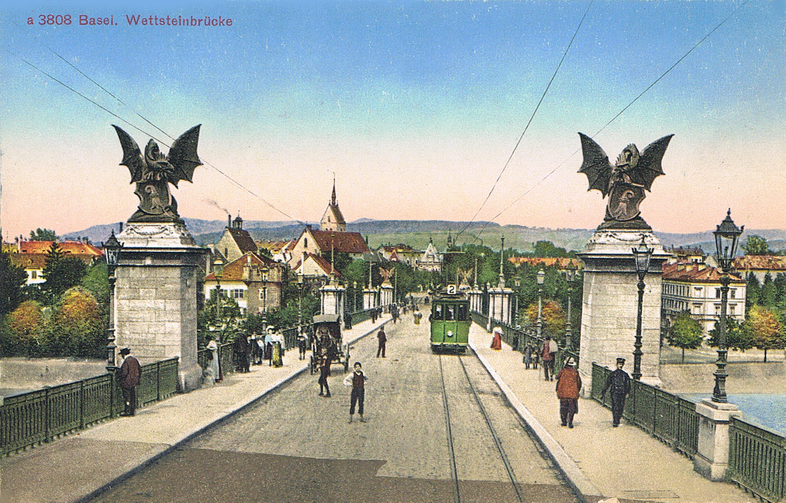 Abbildung der Wettsteinbrücke um 1900