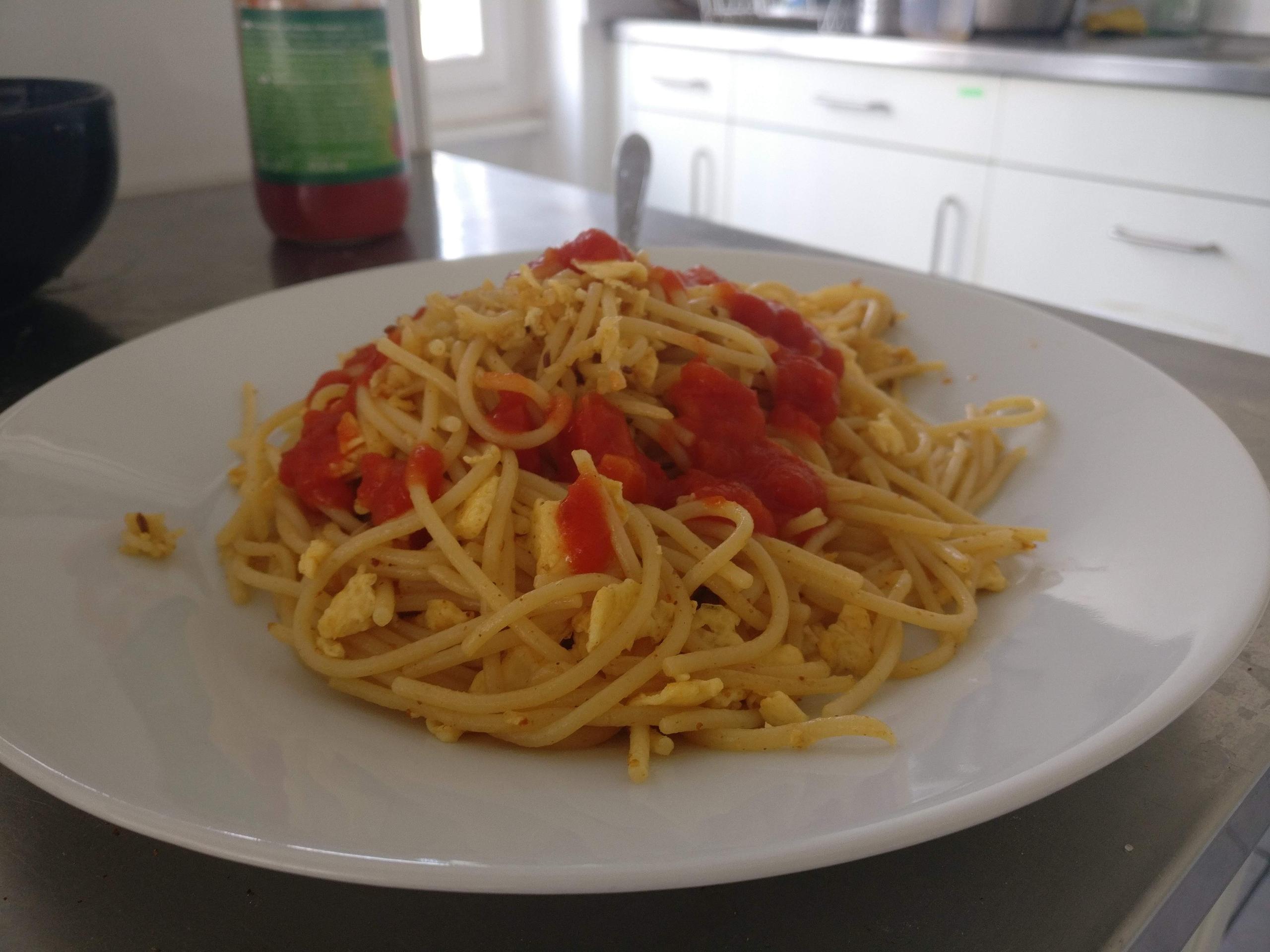 Fried Egg Sphaghetti