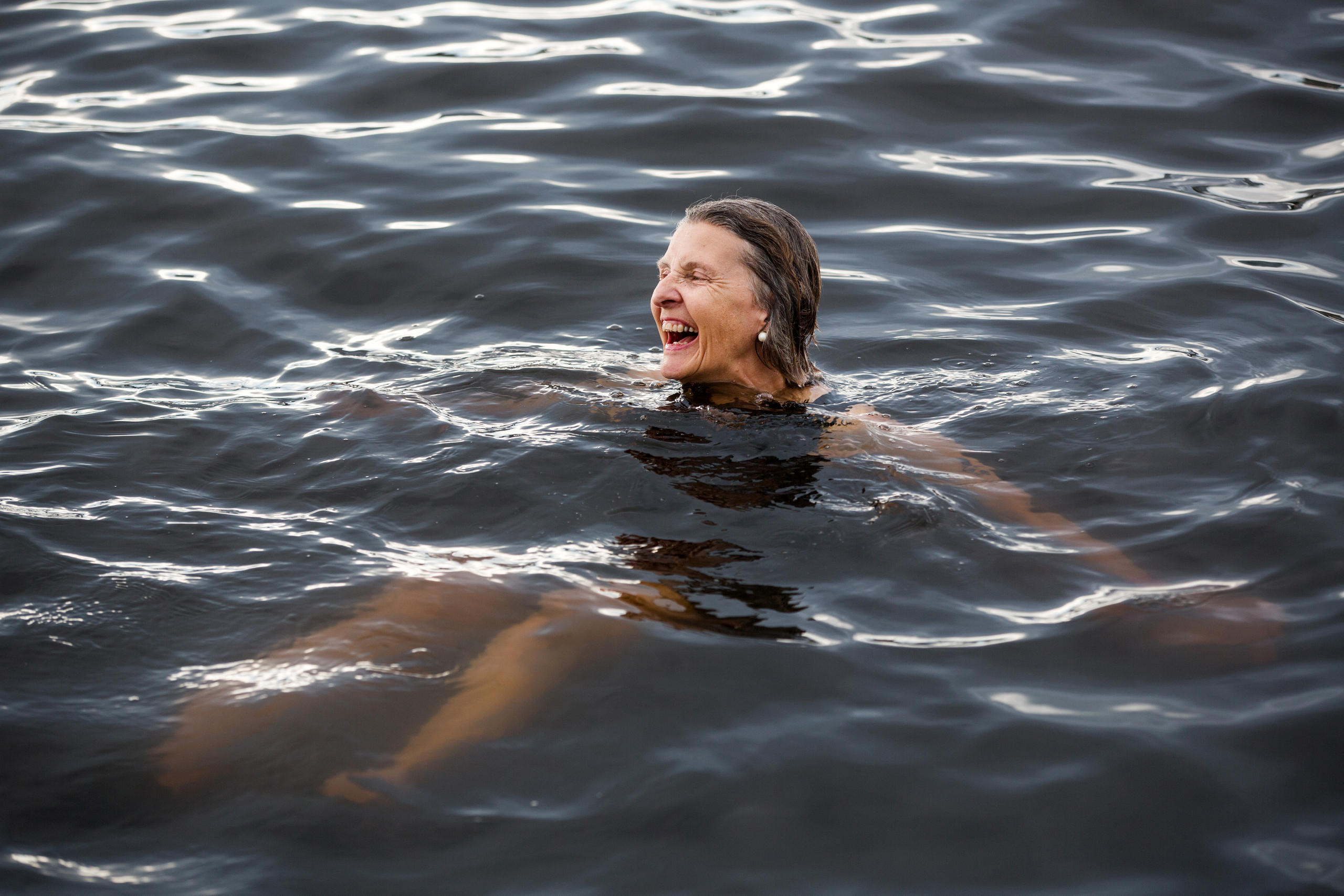 Woman swimming