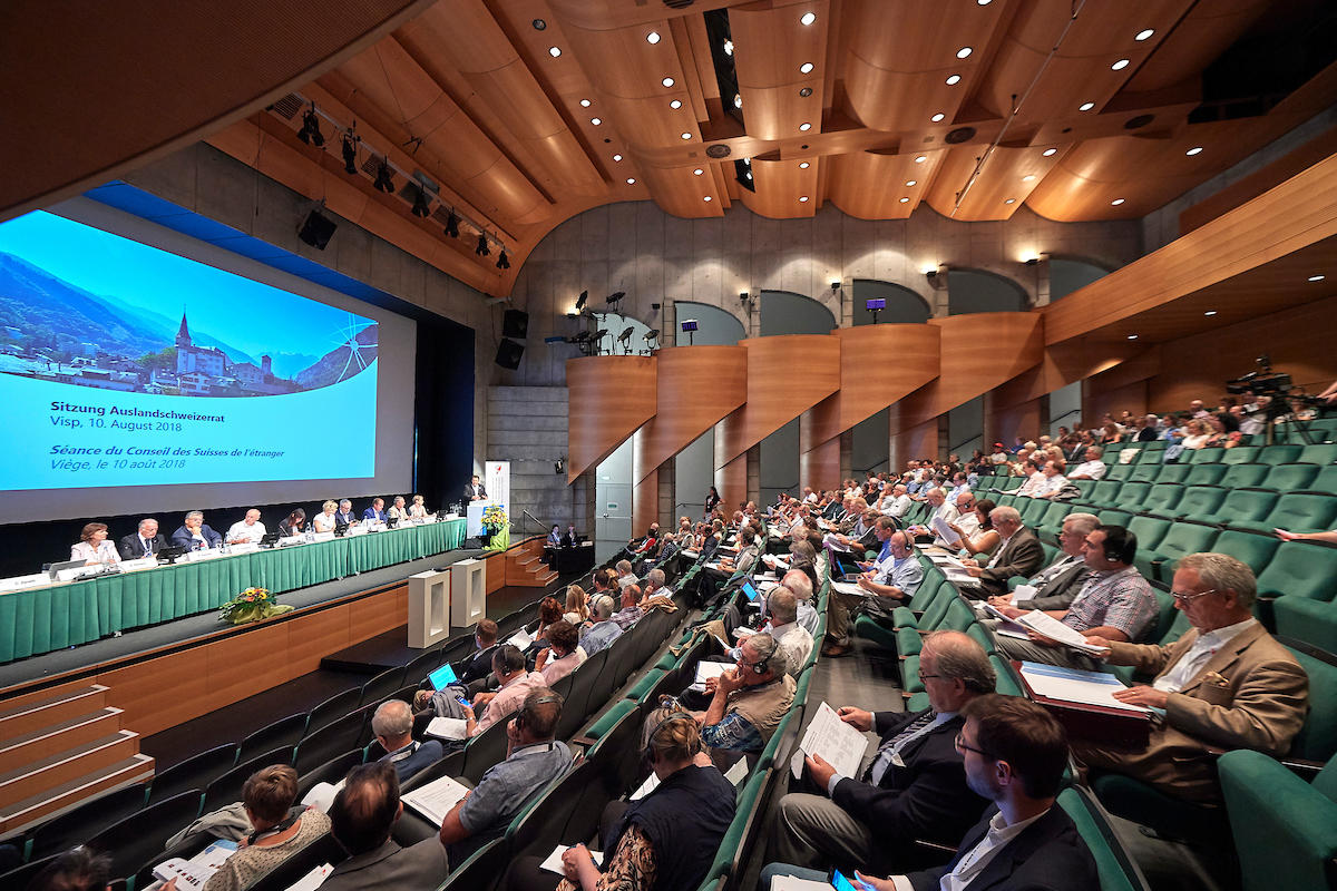 Plenary session of Council of the Swiss Abroad in Visp 2018