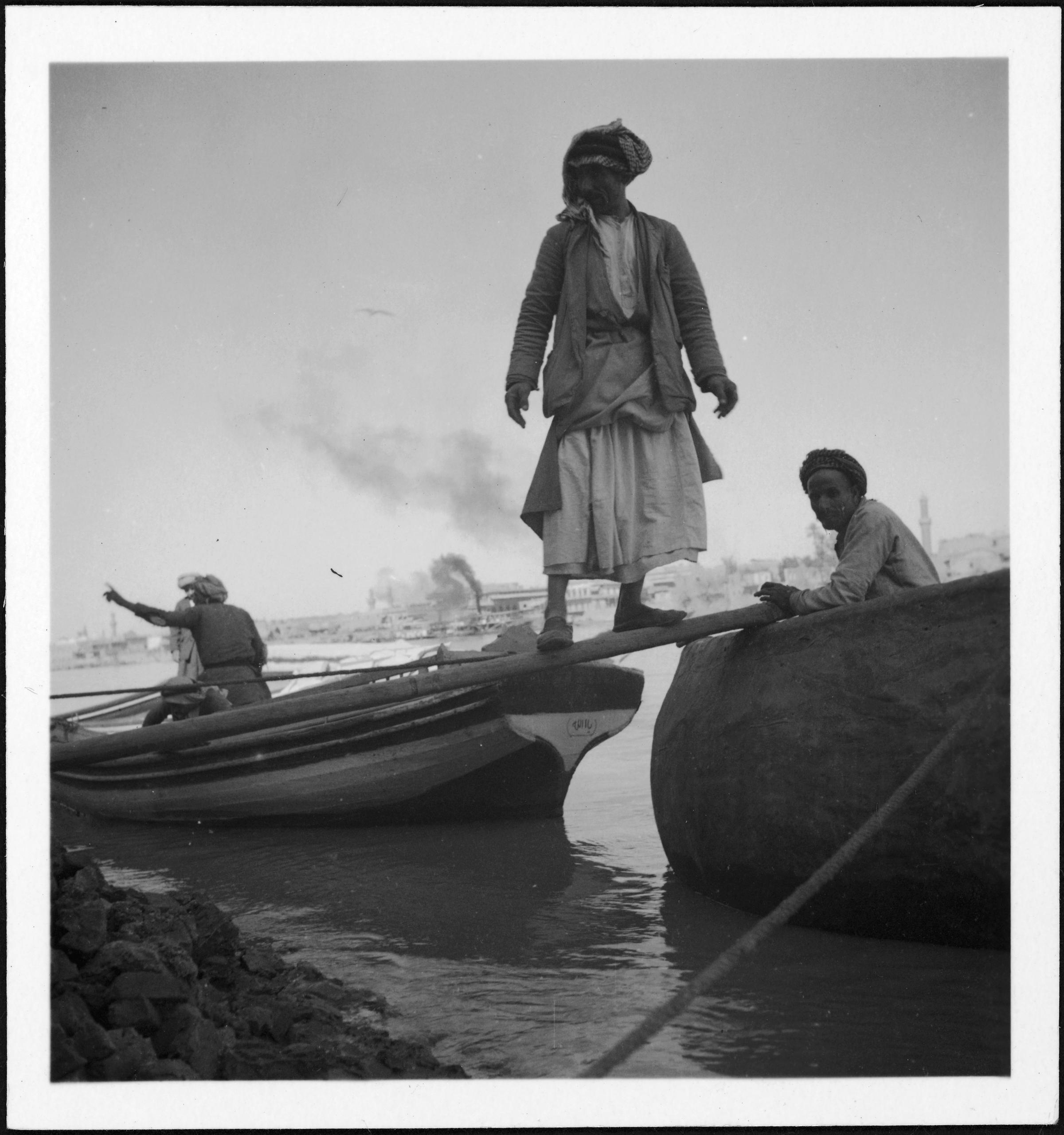 People on boats in Iraq