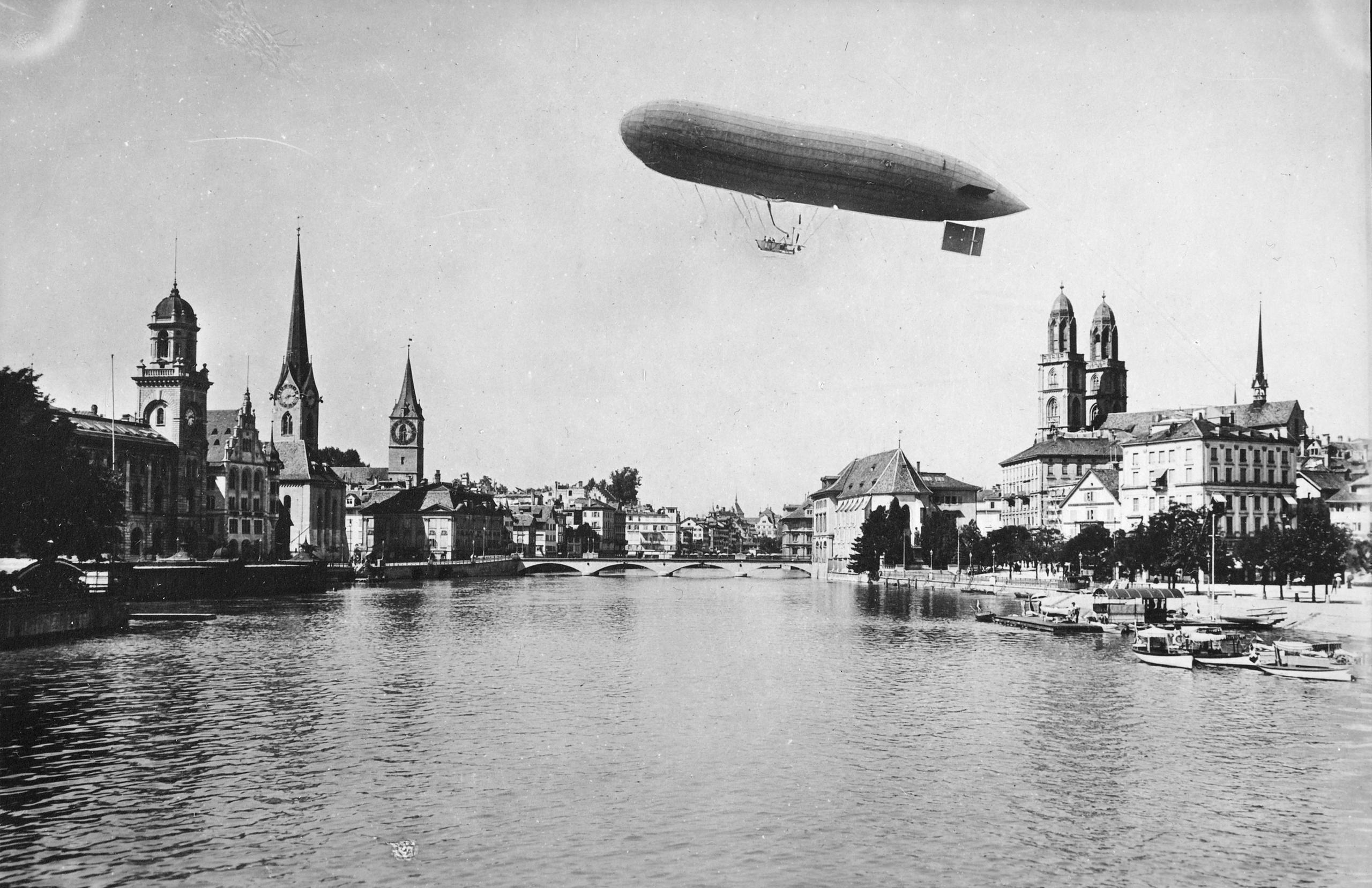 Zeppelin at the Gordon Bennett Cup in Zurich 1909