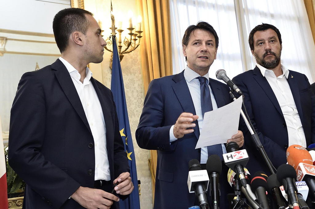 Di Maio, Conte e salvini