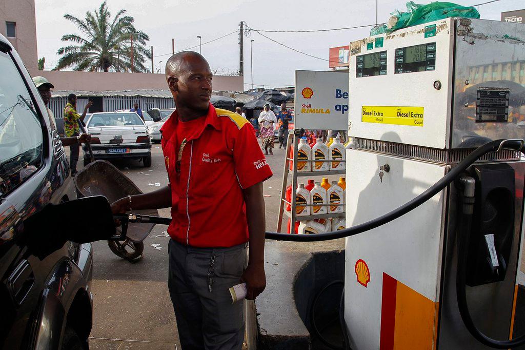 Petrol bunk in Angola