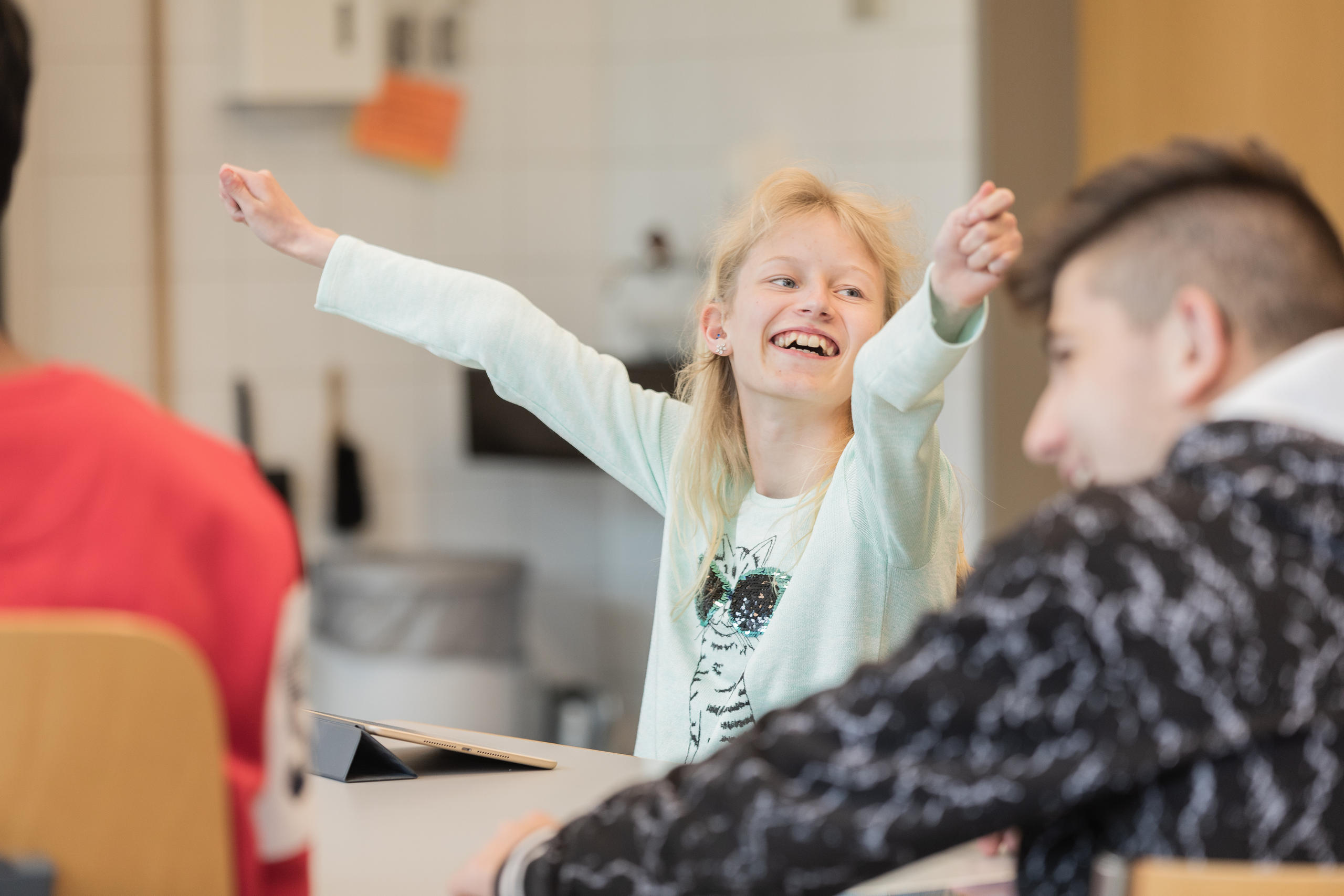 A pupil at SEK3