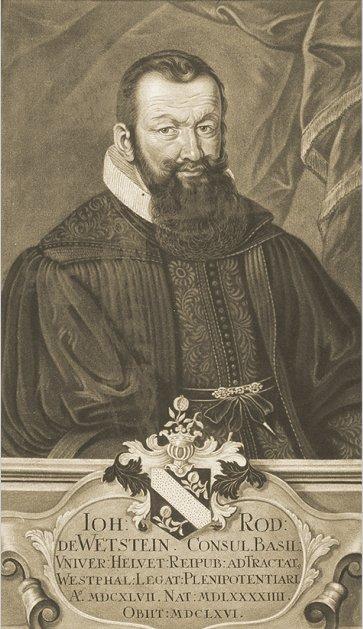 Portrait of Johann Rudolf Wettstein by Johann Jacob Haid