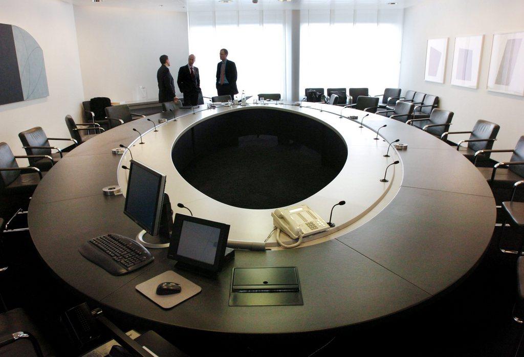 UBS conference room.
