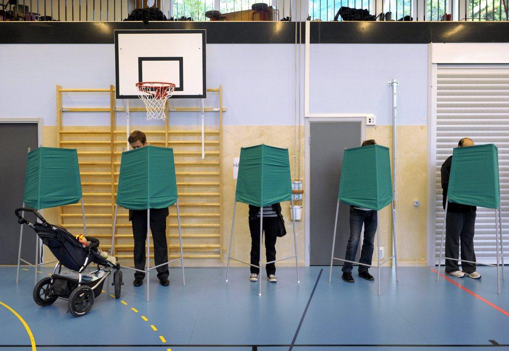 Voters at the polls