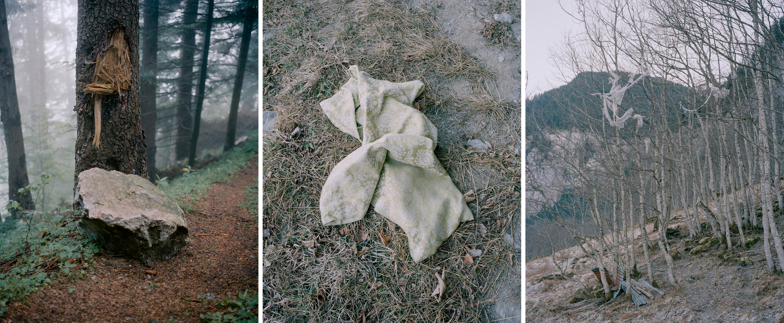 Drei Fotos aus der Arbeit Sagen aus Uri