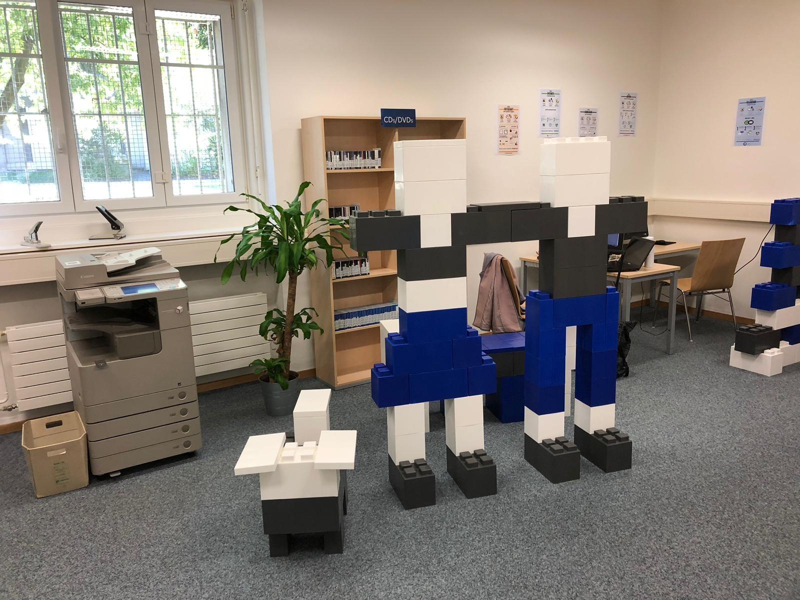 he computer room in the library of faculty