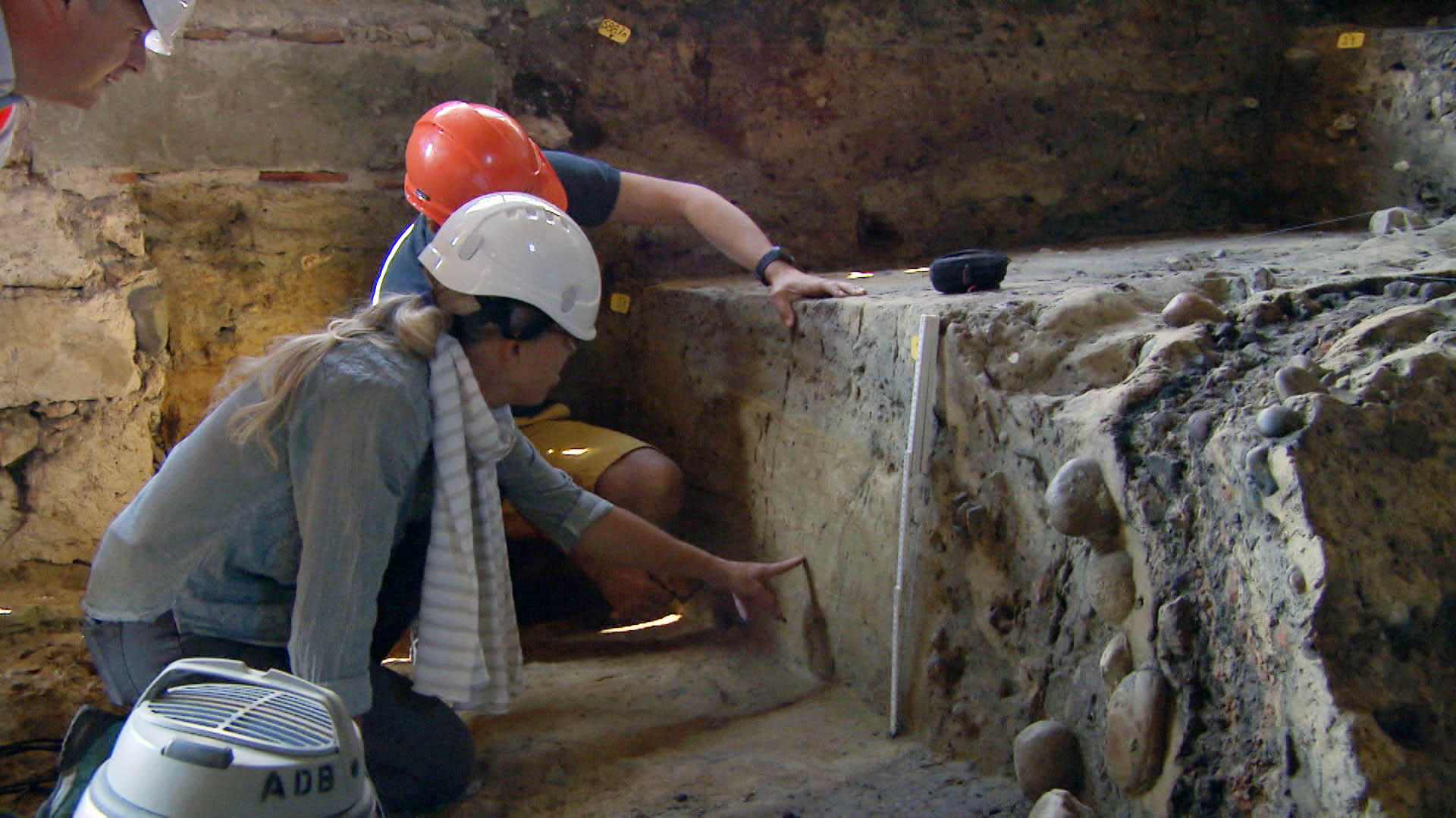 Archaeologists at work