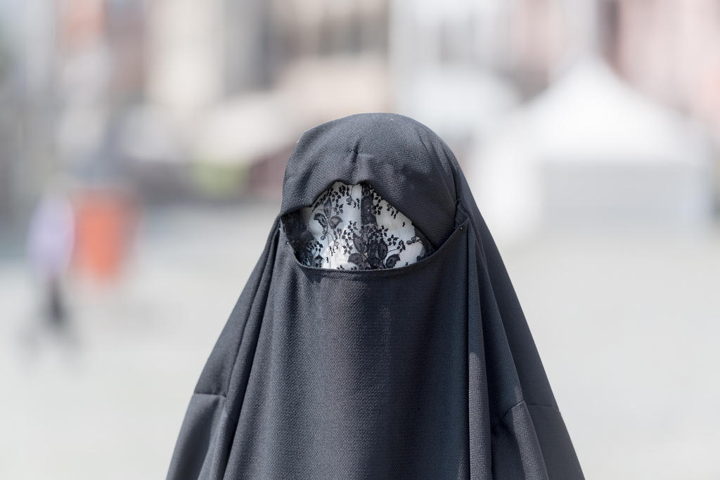 Woman in burka