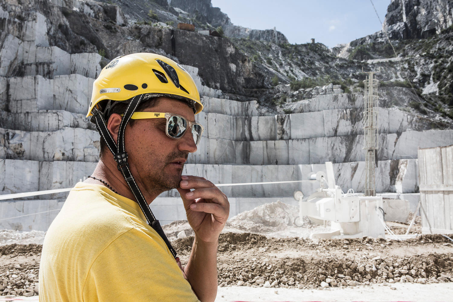 Riccardo, Arbeiter im Marmorbruch von Carrara