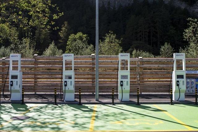 Electric car charging points.