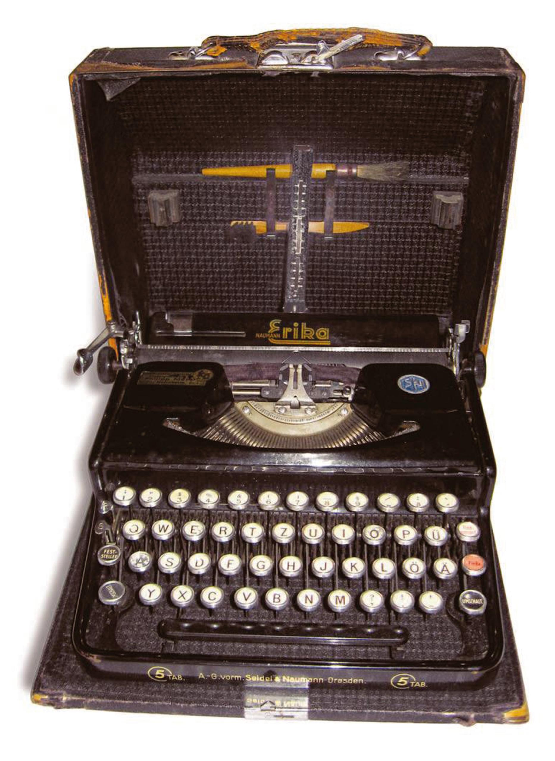 Schreibmaschine von Otto Frank