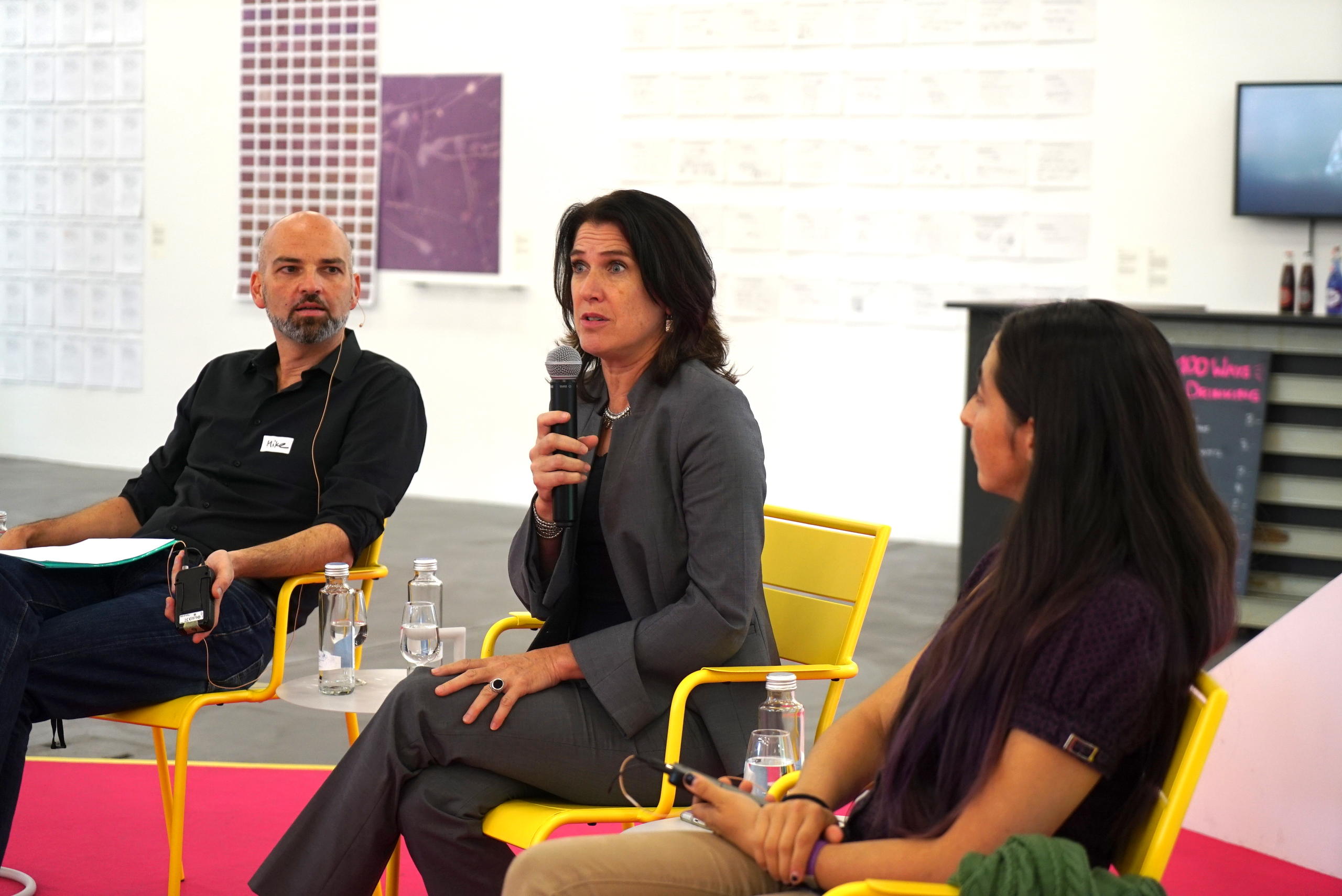 Expert speakers at a panel at the Crowdfunding Science Festival in Zurich