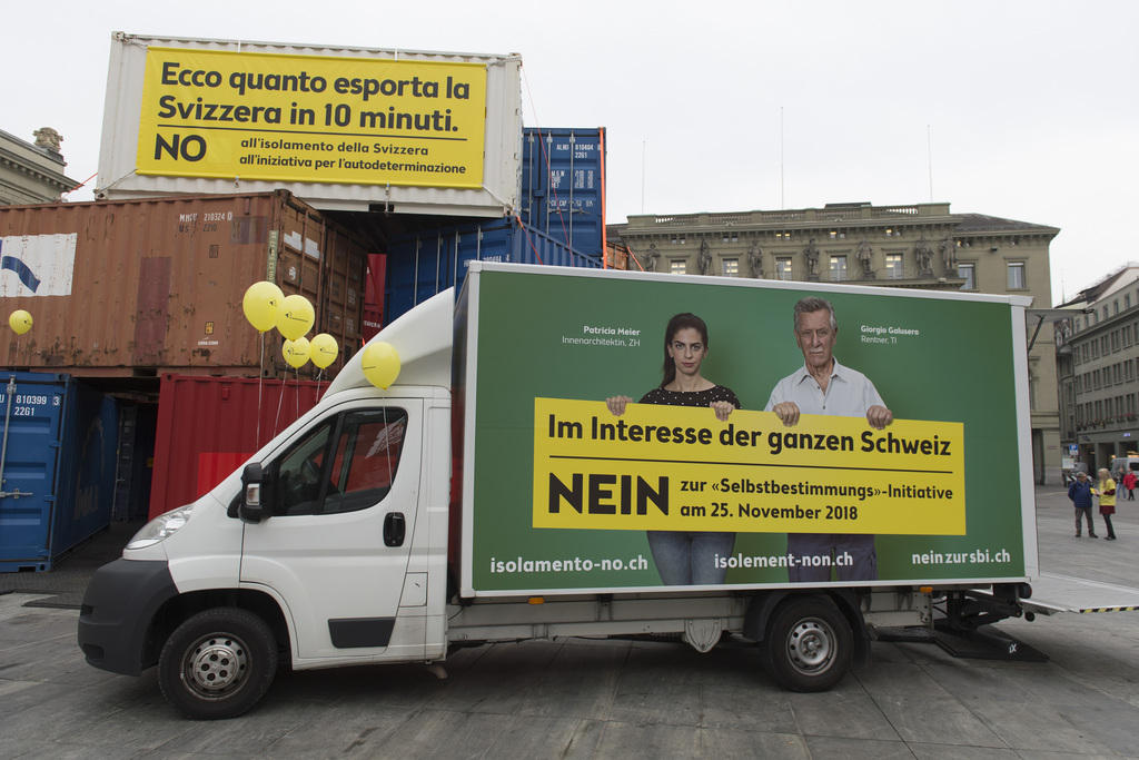 Poster campaigns on van and buildings