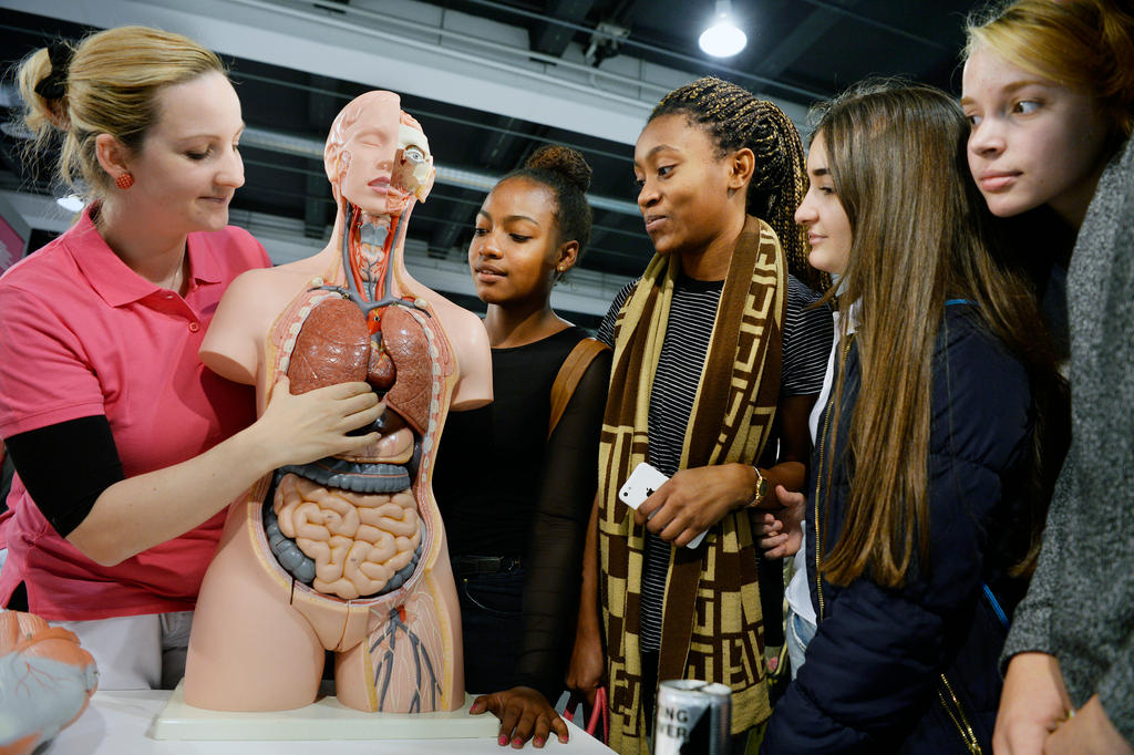 medical model and students