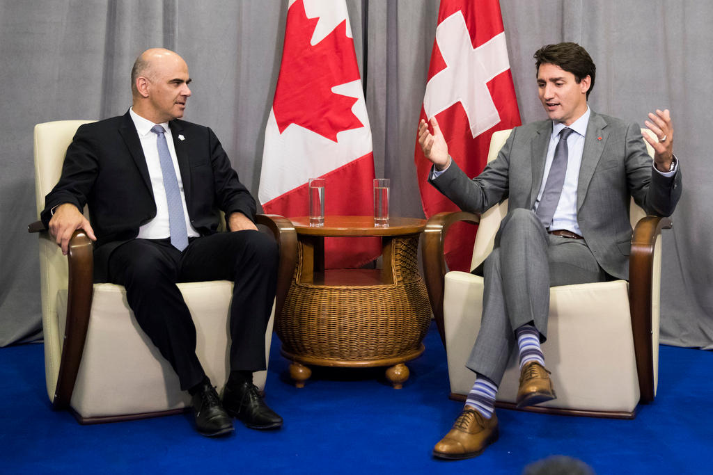 Berset et Trudeau à Erevan