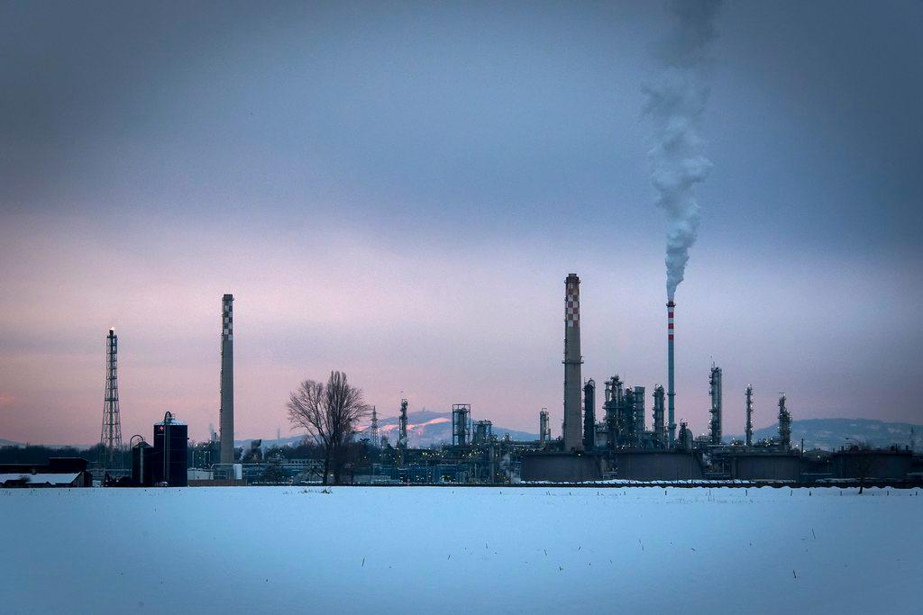 factory and smoke