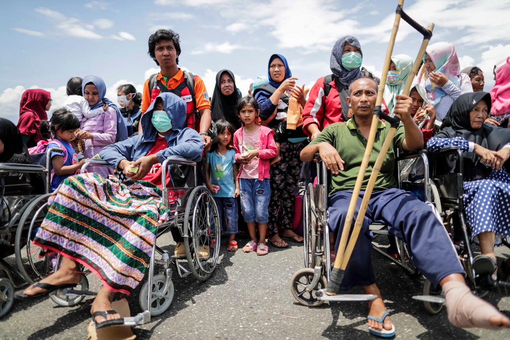 Survivors of the Indonesian earthquake