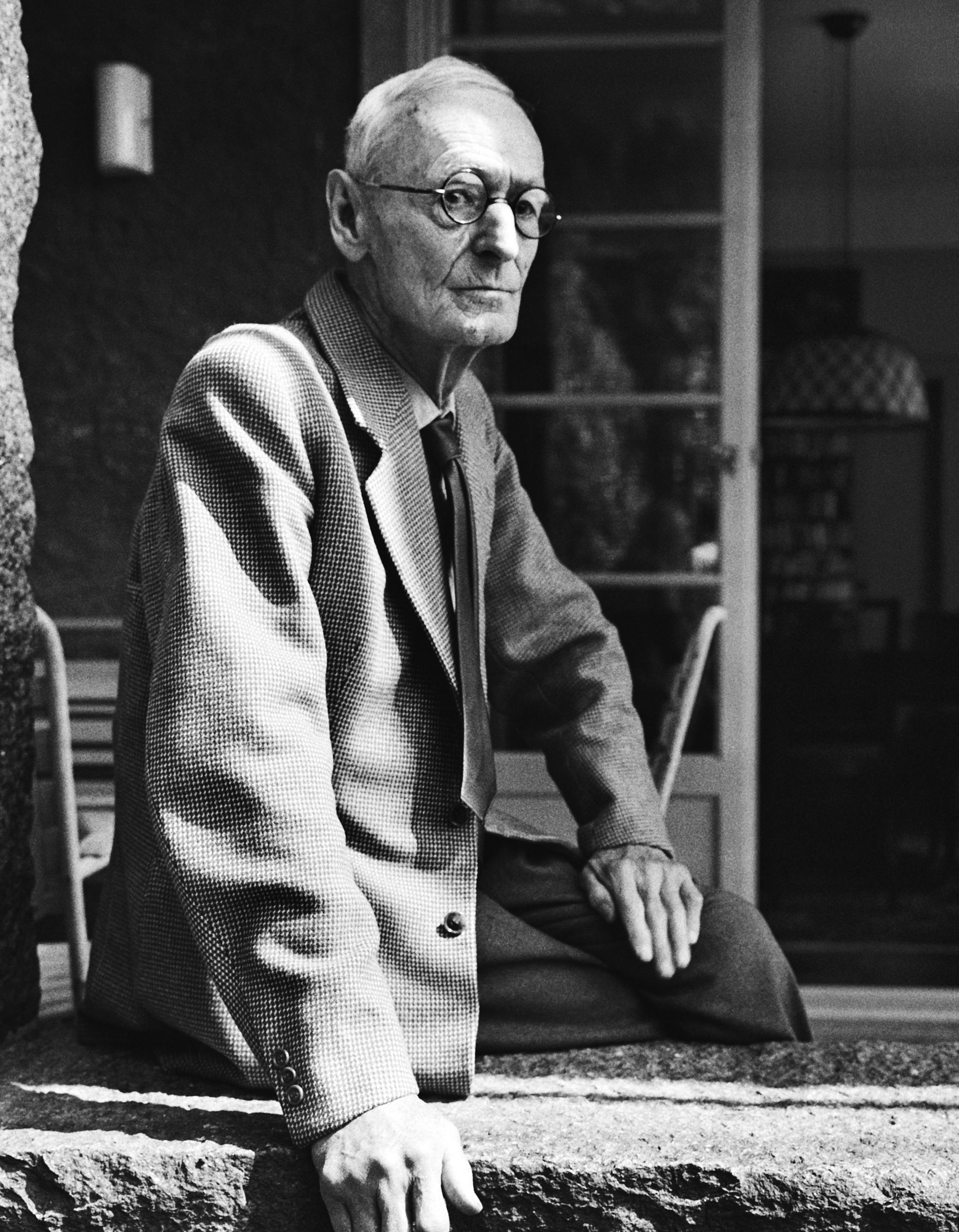 Portrait of author Hermann Hesse