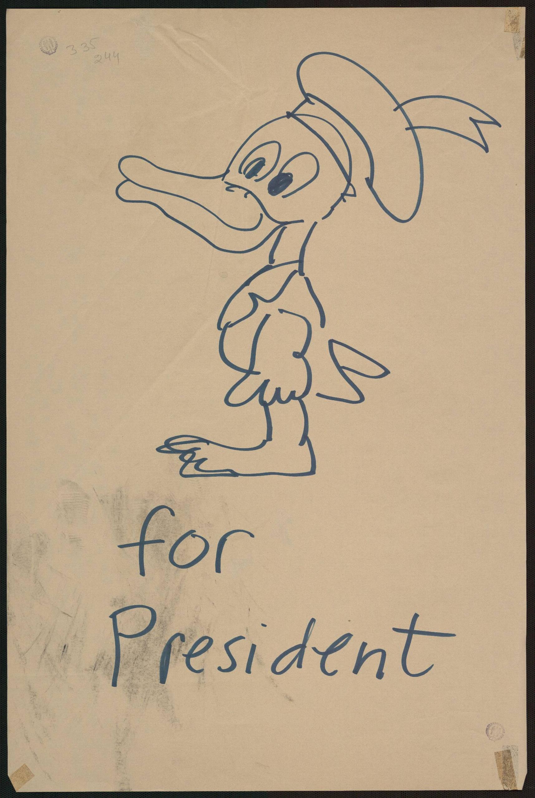 Eine Zeichnung von Donald Duck
