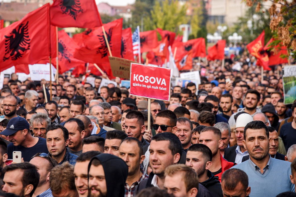protests against Kosovar president