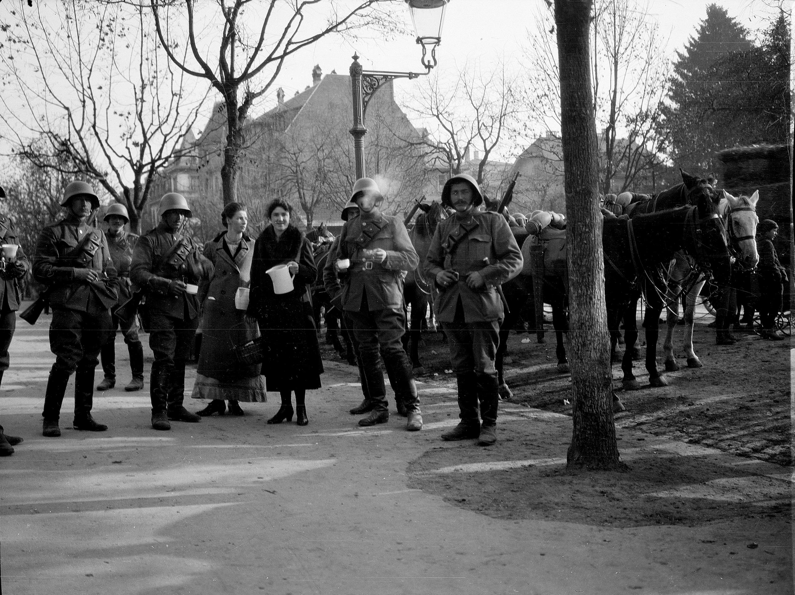 Historische Fotografie. Ordnungsdiensttruppen