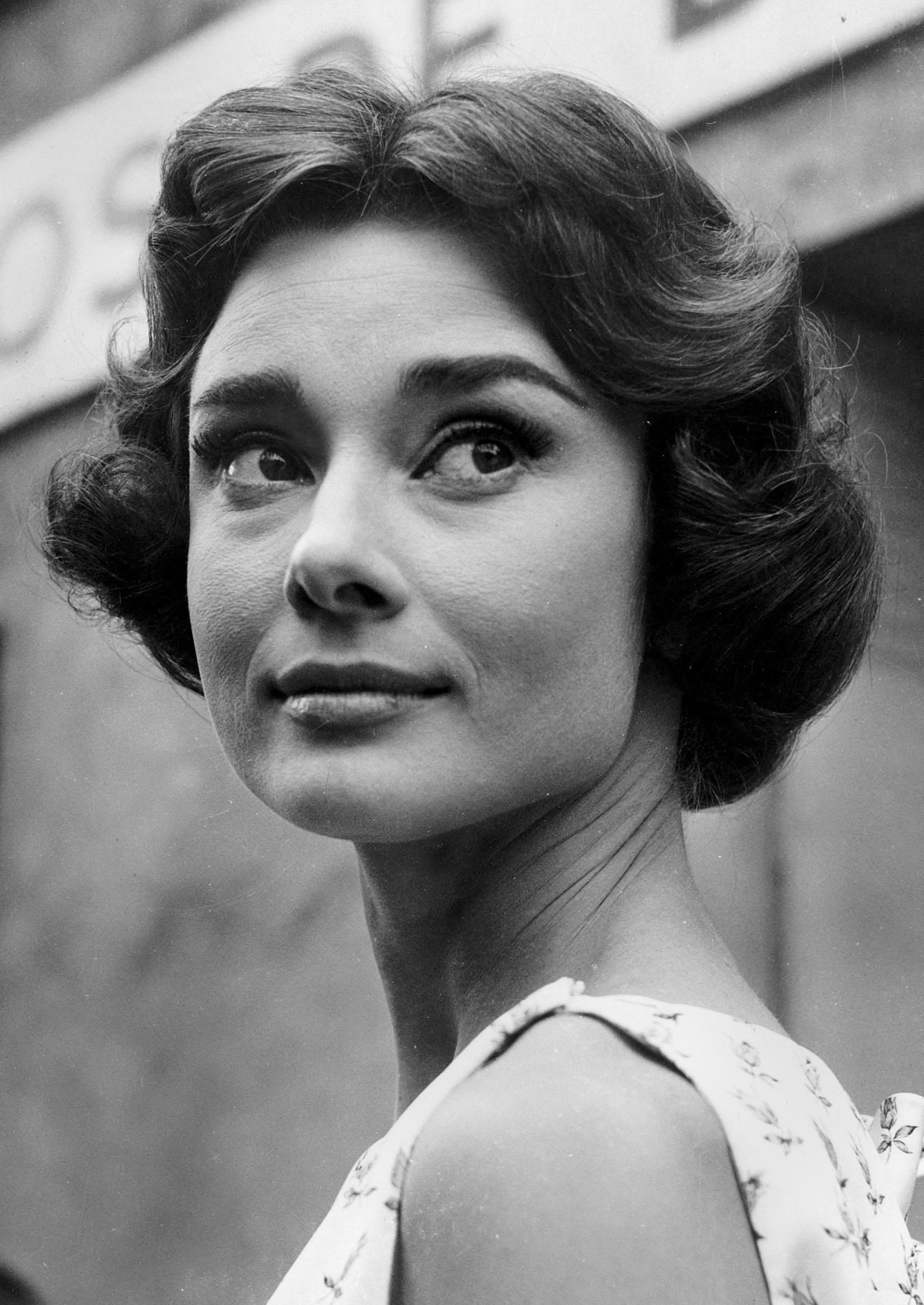 Portrait of actress Audrey Hepburn