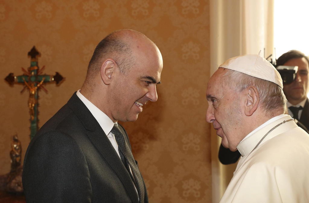 Alain Berset e Papa Francesco