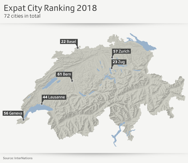 Map of Switzerland