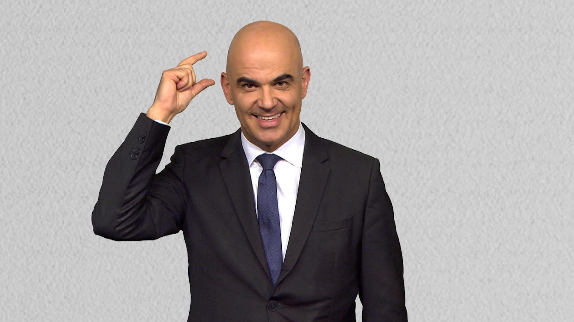 Alain Berset in sign language