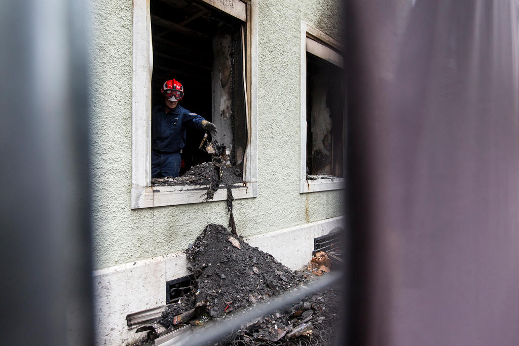 Cleaning out a fire-damaged apartment