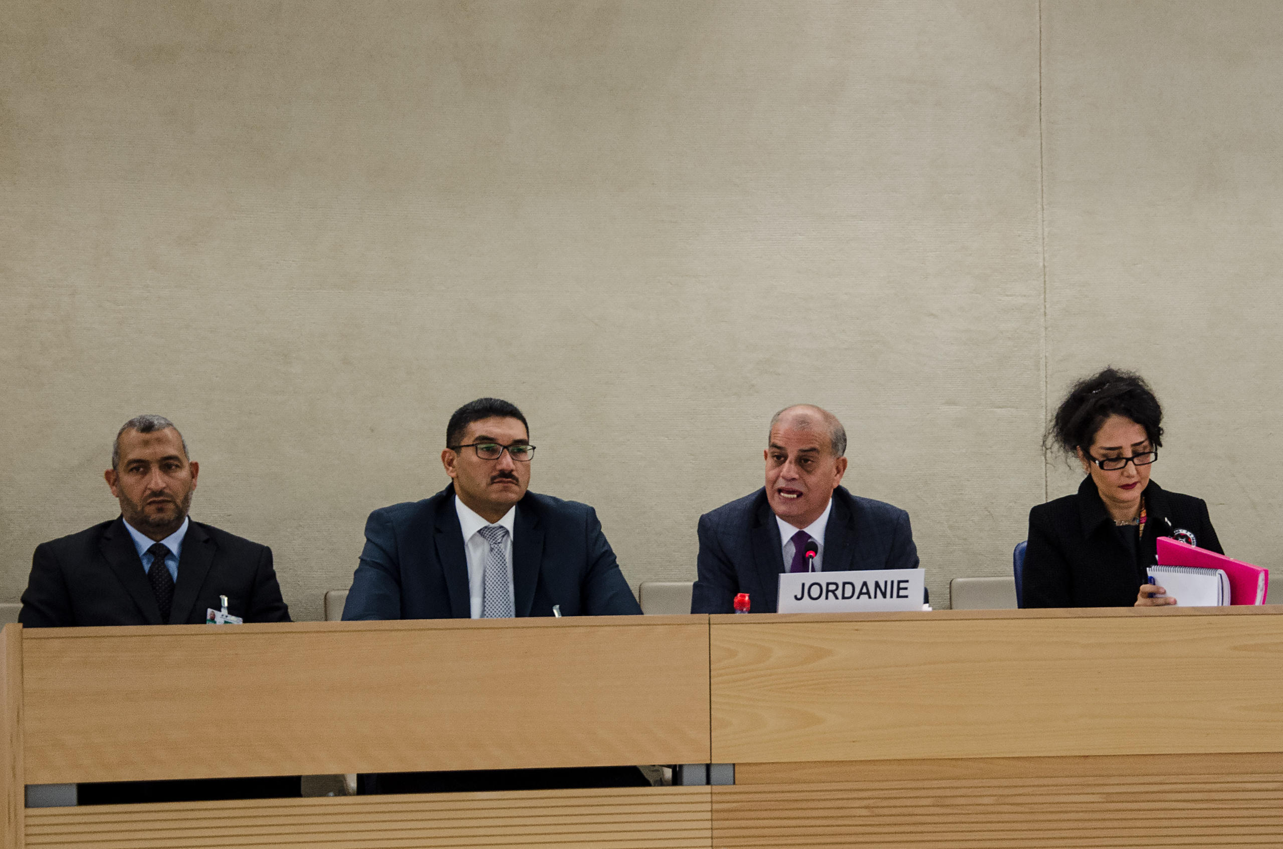 اعضاء الوفد الأردني أمام مجلس حقوق الإنسان