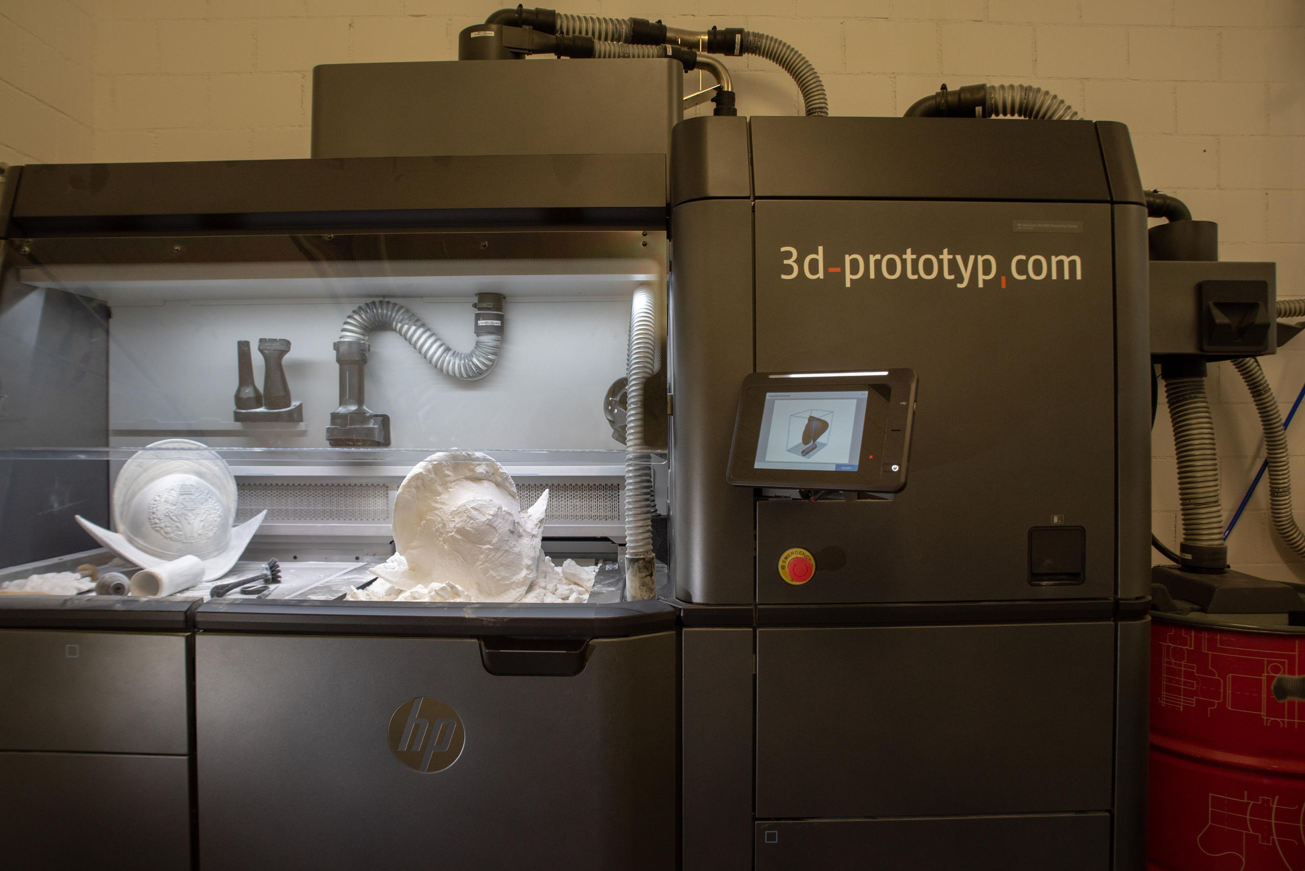 Capacetes numa impressora 3D