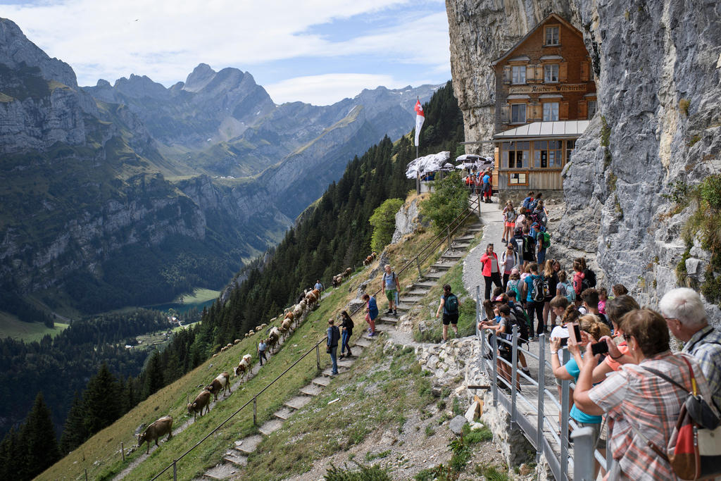 restaurant on a cliff