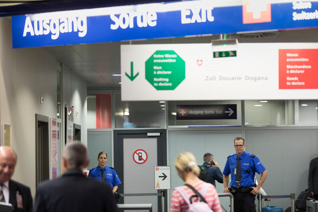 Swiss border post