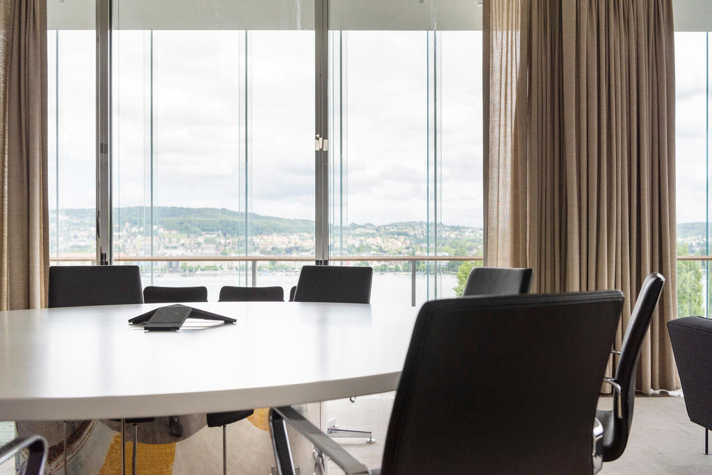 A conference room in a Zurich office building