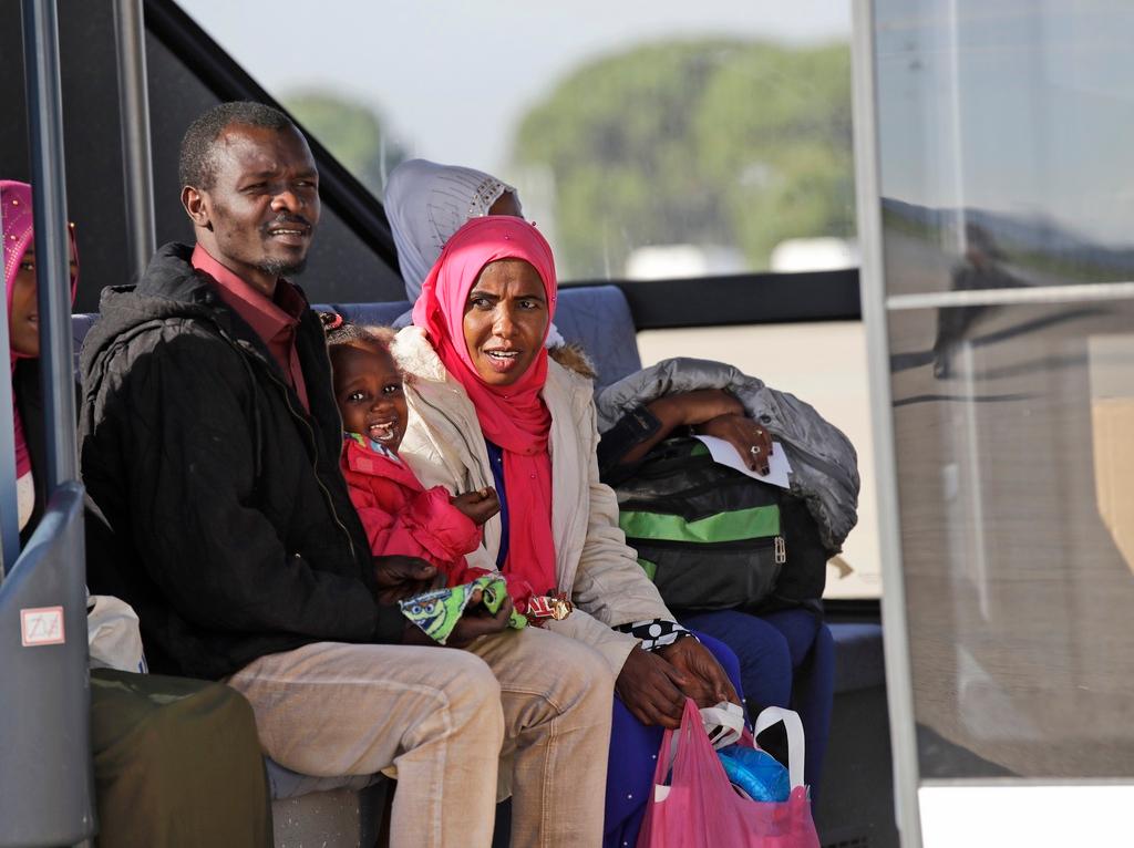 Familia de refugiados