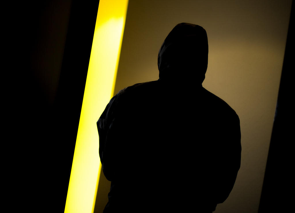 Silhouette of a former neo-Nazi in Germany