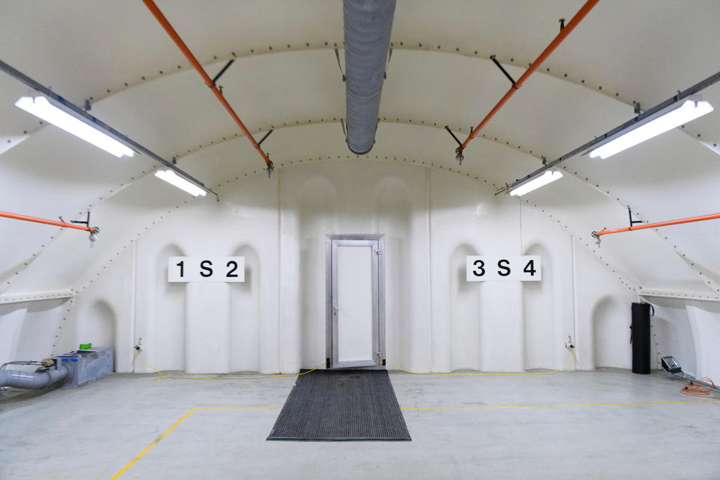 Entrance to the old ammunition depot in Mitholz, canton Bern