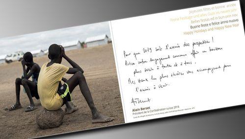 Kenyan children on Christmas card