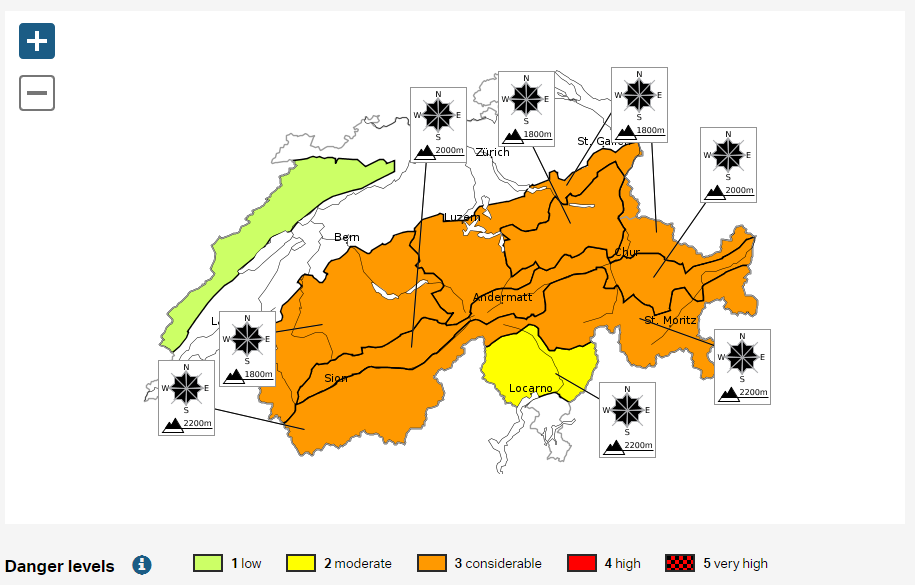 National avalanche bulletin for Friday January 11, 2019